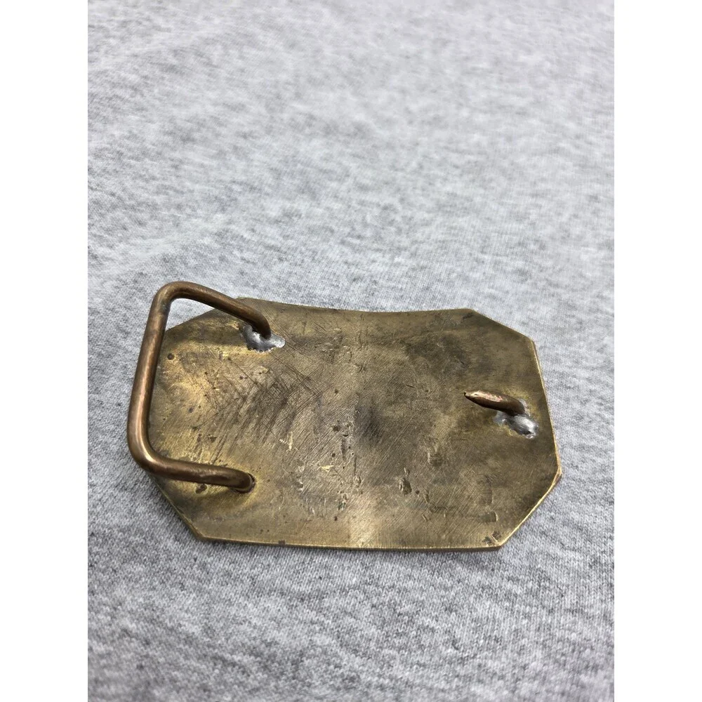 Antique Handmade Solid Brass Flying Goose Bird Belt Buckle